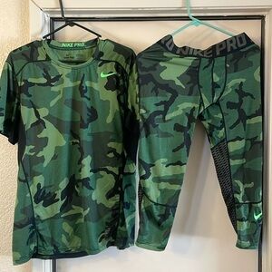 NIKE DRY FIT ATHLETIC WEAR CAMO NIKE PRO